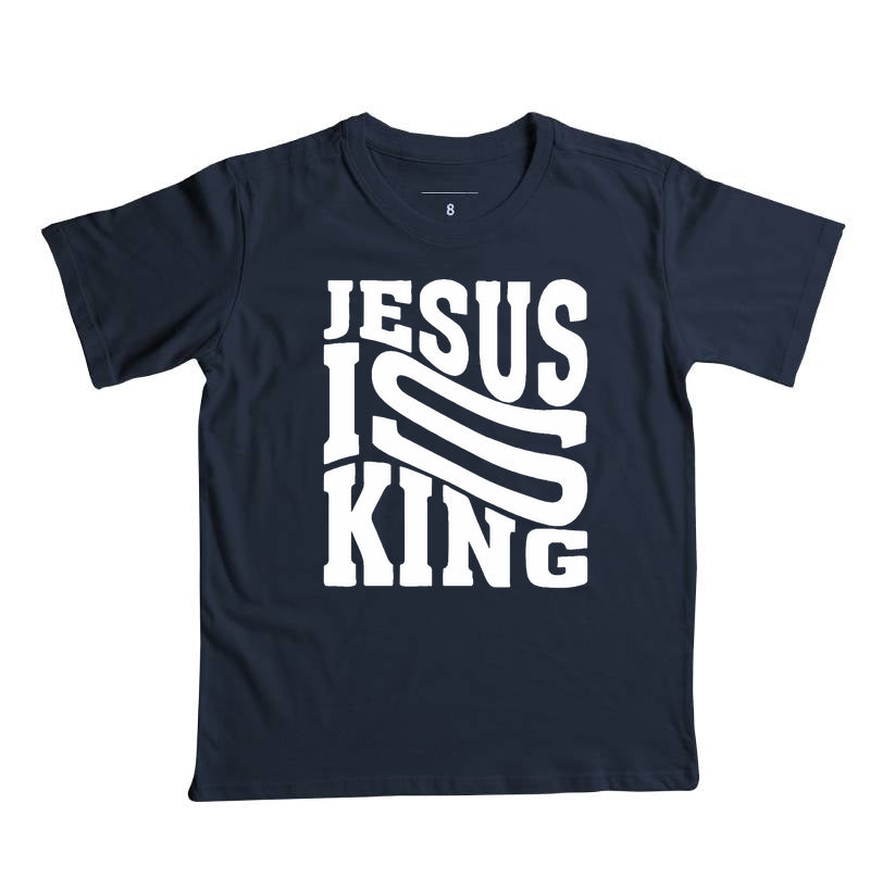 Camiseta infantil Jesus is King