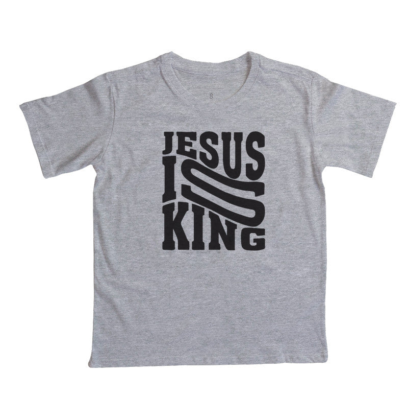 Camiseta infantil Jesus is King