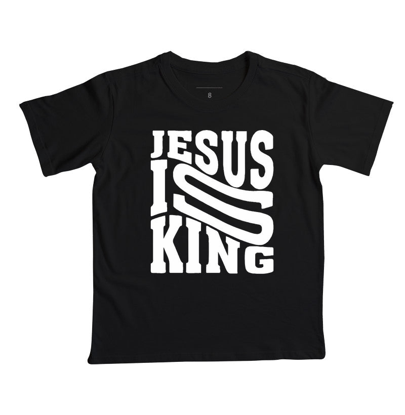 Camiseta infantil Jesus is King