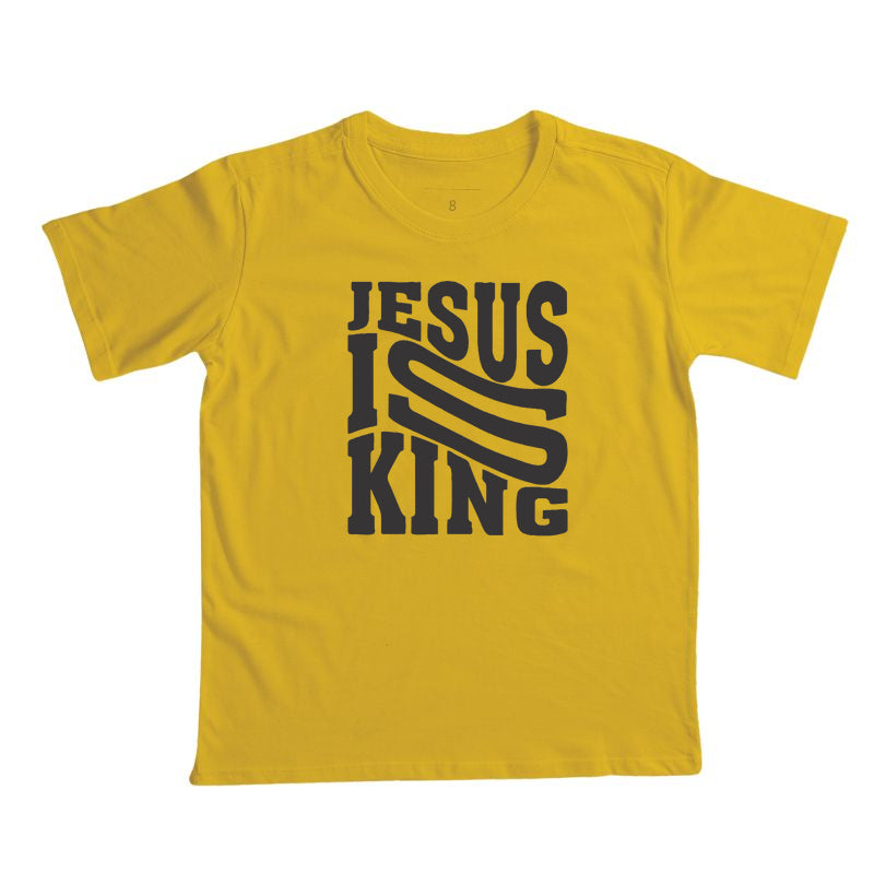 Camiseta infantil Jesus is King